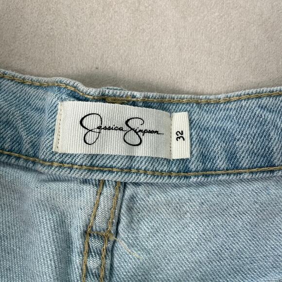 Jessica Simpson NWT Infinite High Waist Short in Skylark Size 32 Cutoff Fringe - Picture 9 of 15